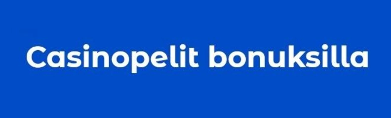 Rekisteröidy luotettavaan casino pelit